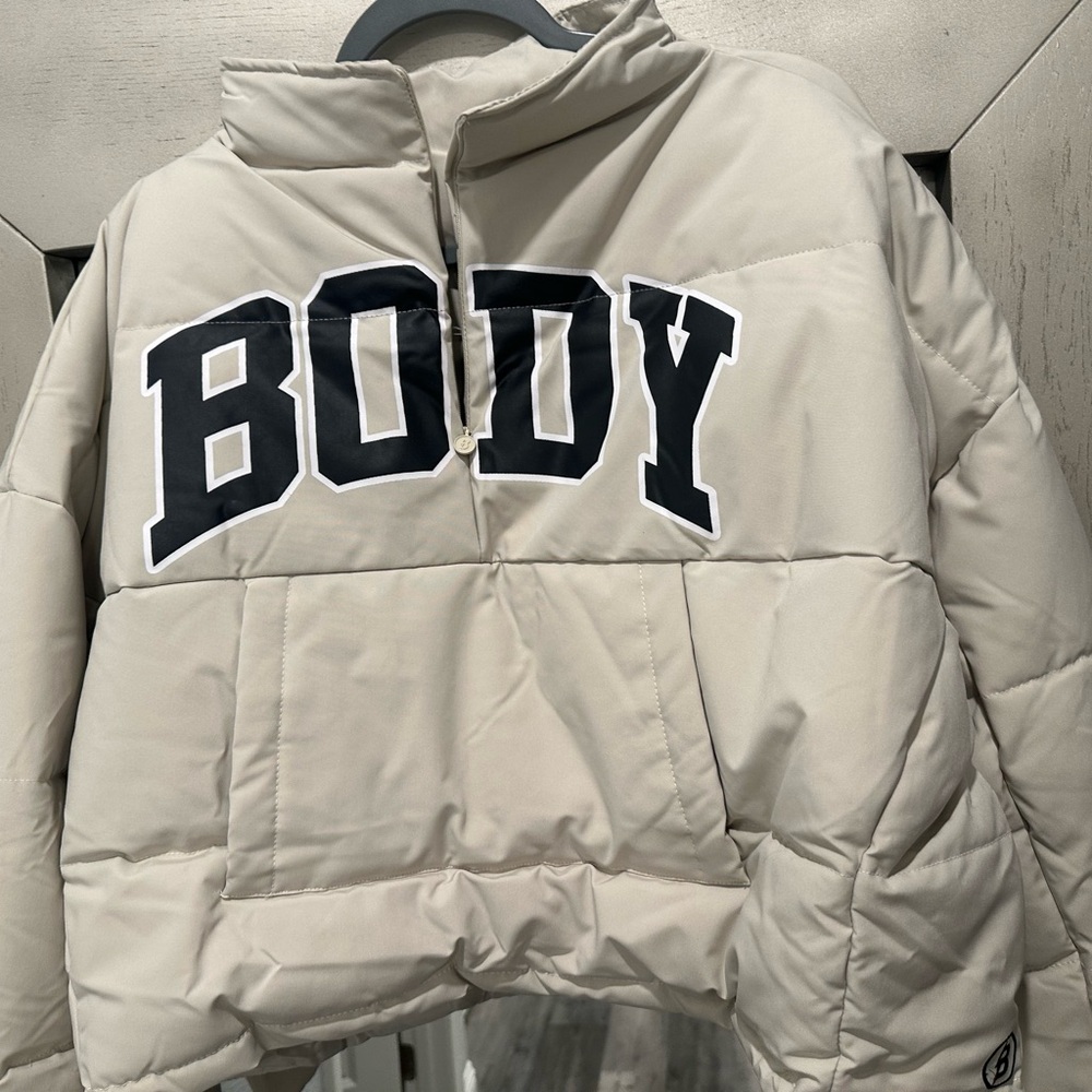 BODY Women's Cream Bomber Jacket
